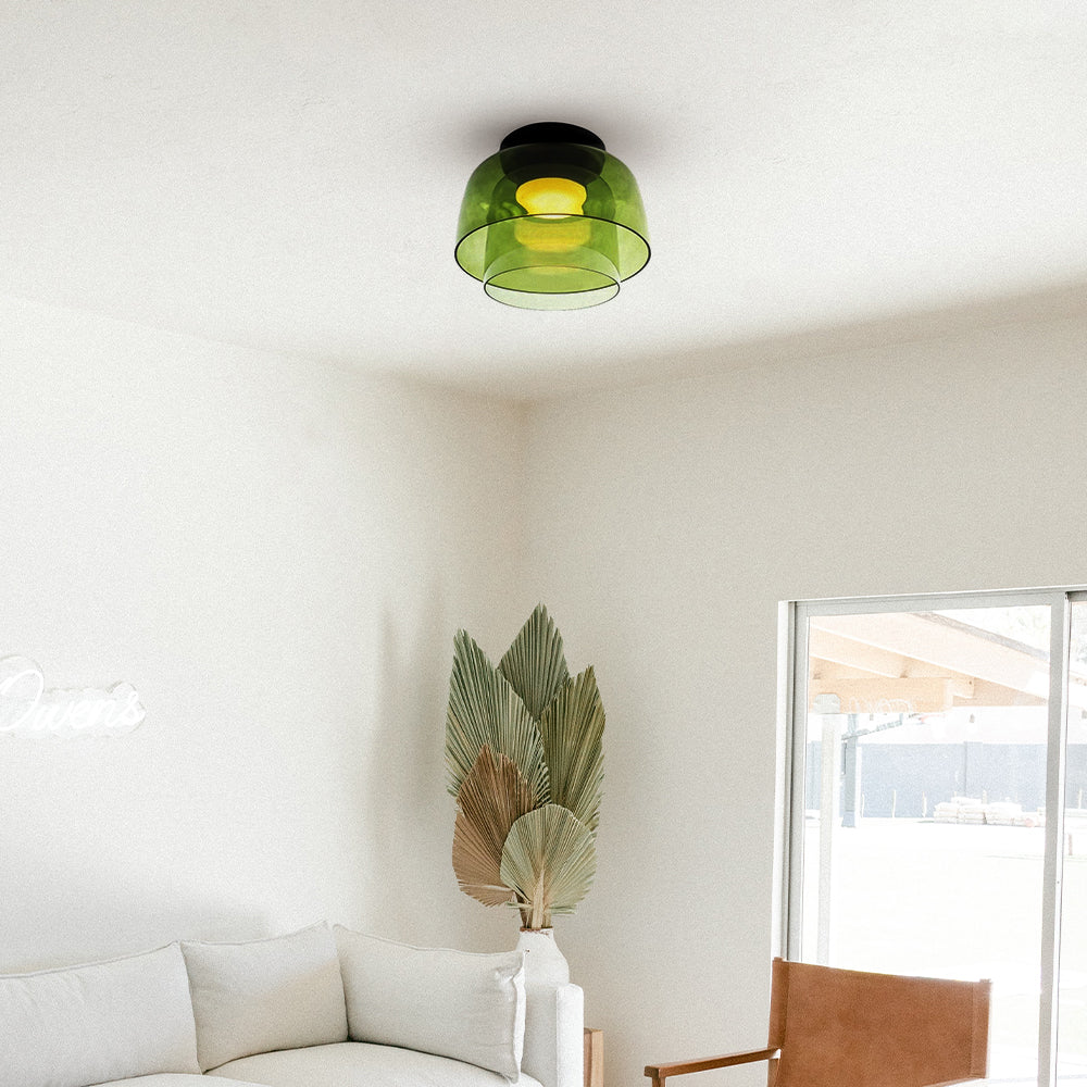 Morandi Modern Simple Creative Glass Flush Mount Ceiling Light - Cueteks