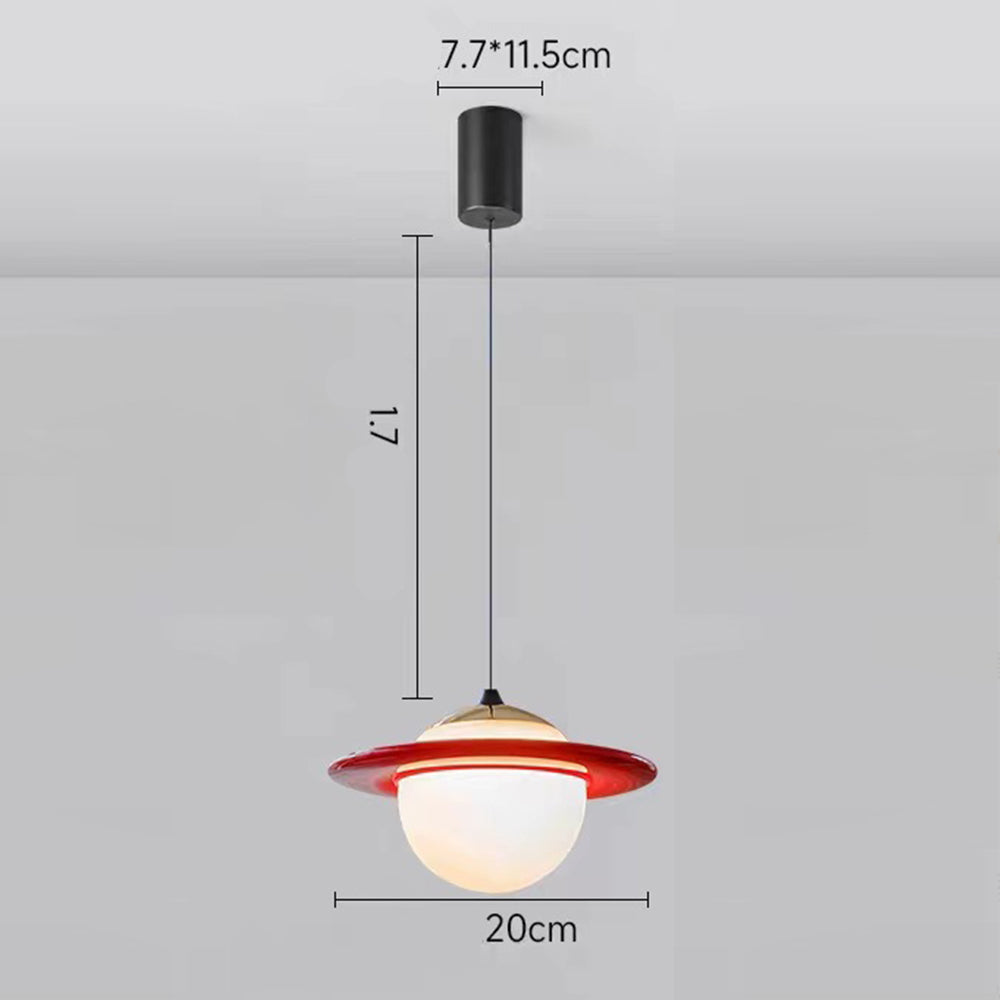 Creative Colorful Planet Glass Pendant Light - Cueteks