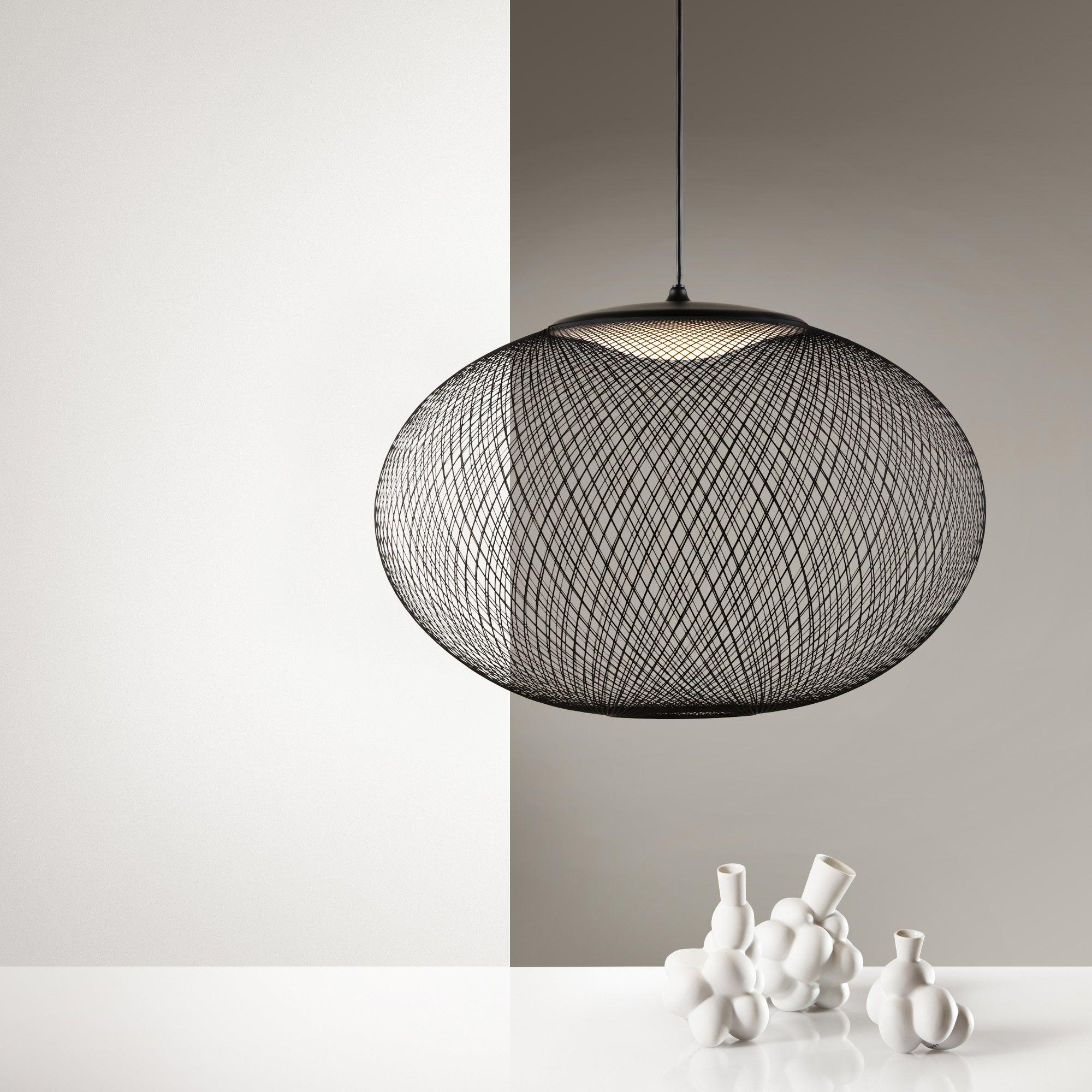 Metallic Meshwork Pendant Lamp - Cueteks