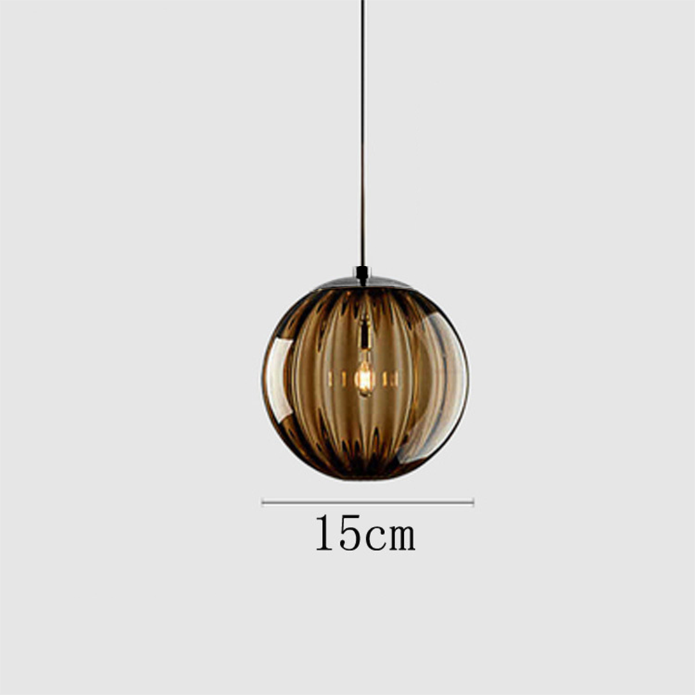 Modern Simple Round Glass Pendant Light - Cueteks