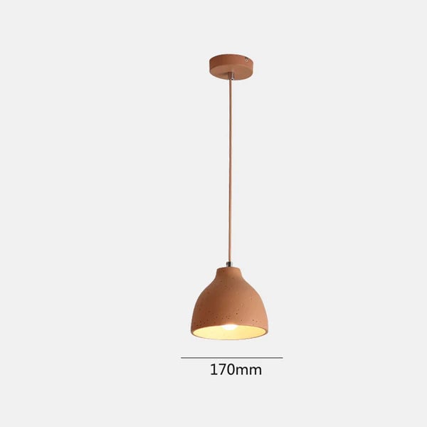 Resin Bowl Pendant Lamp Rustic Pendant Lighting - Cueteks