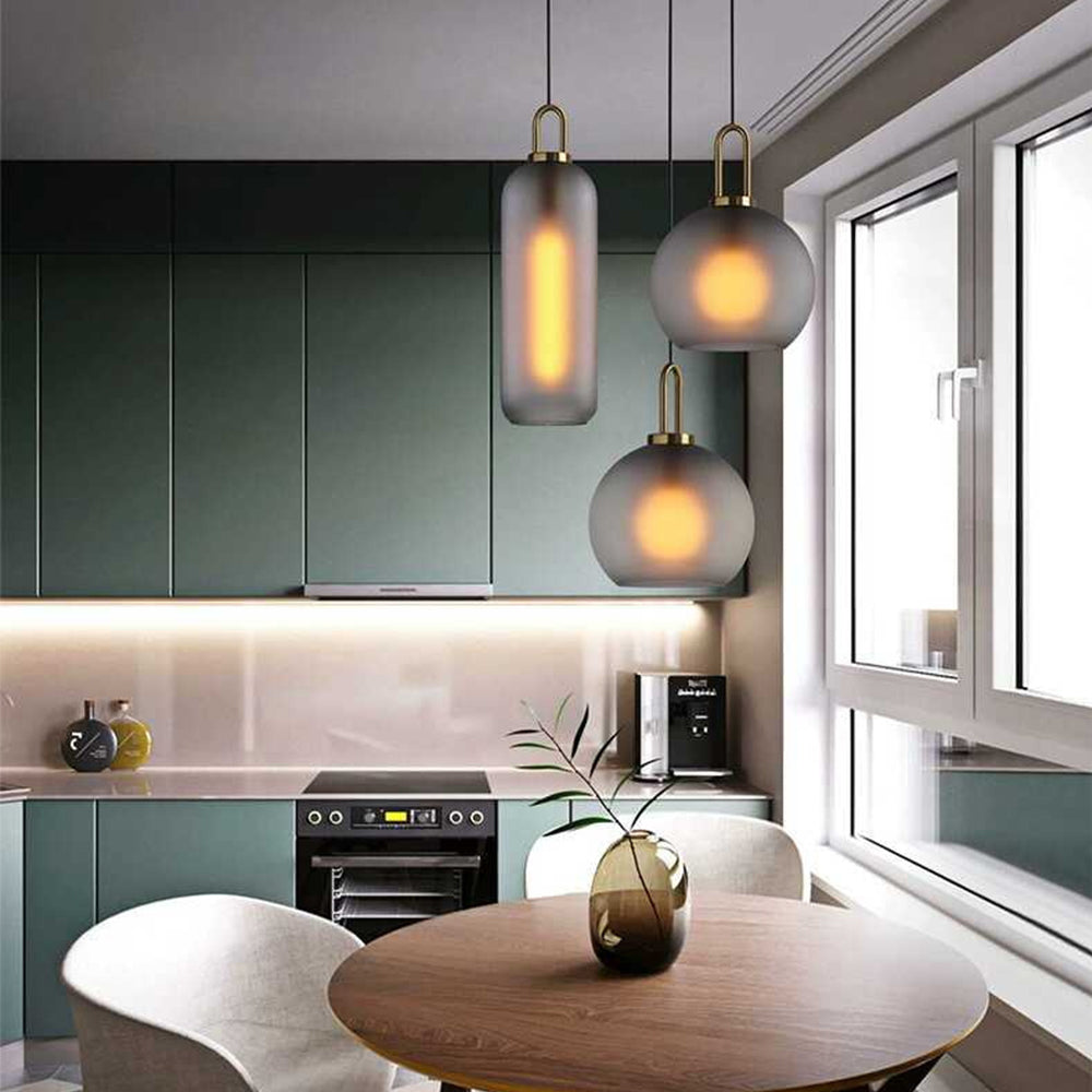 Modern Glass Living Room Pendant Light - Cueteks
