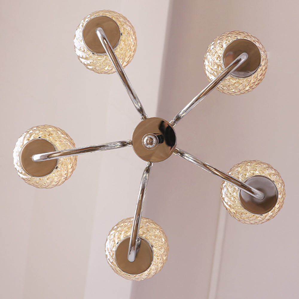 Light Luxury Glass Ball Bedroom Chandeliers - Cueteks