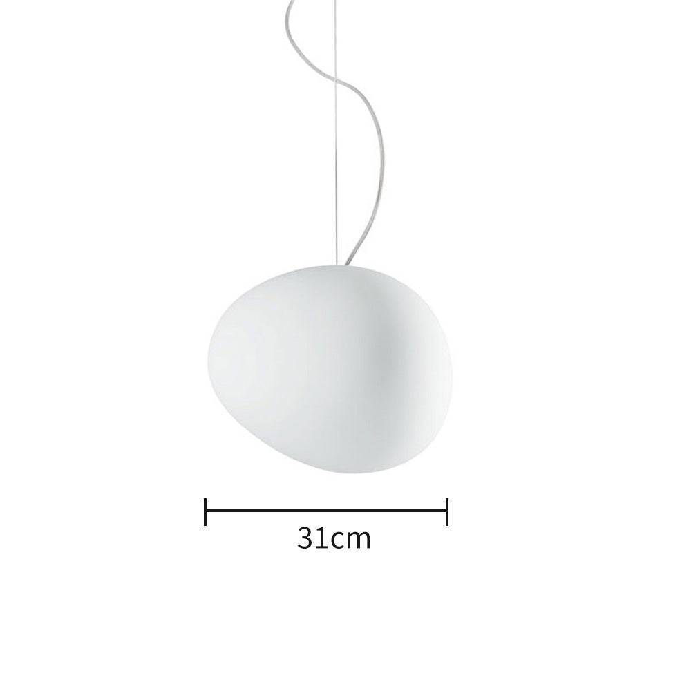 Modern Glass Hanging White Bubble Pendant Lights For Living Room - Cueteks