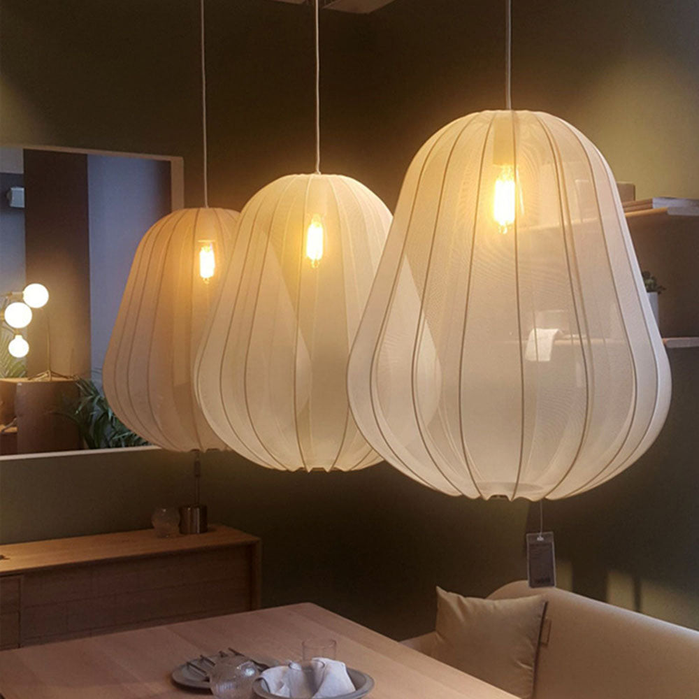 Nordic 1-Light Fabric Lampshade Shade Pendant Lamp - Cueteks