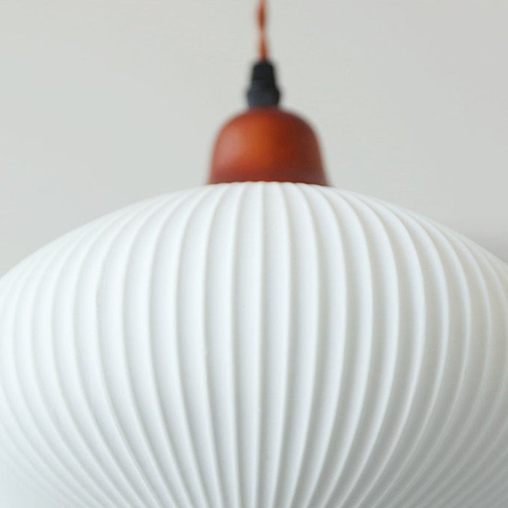 Vintage Nordic Ceramic White Pendant Light For Dining Room - Cueteks