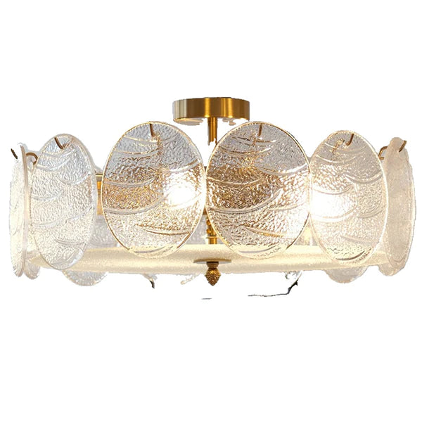 Modern Style Retro Glass Petals Ceiling Lamp - Cueteks