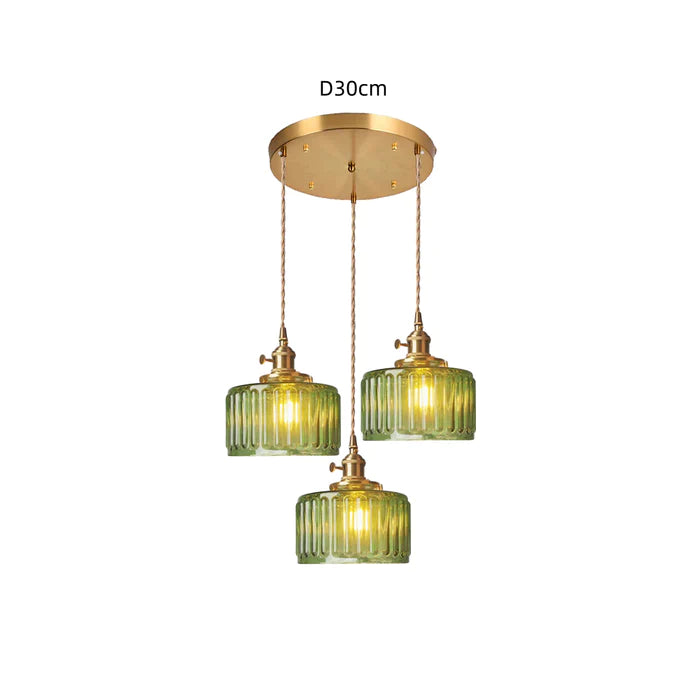 Nordic Retro 1 Light Glass Pendant Light - Cueteks