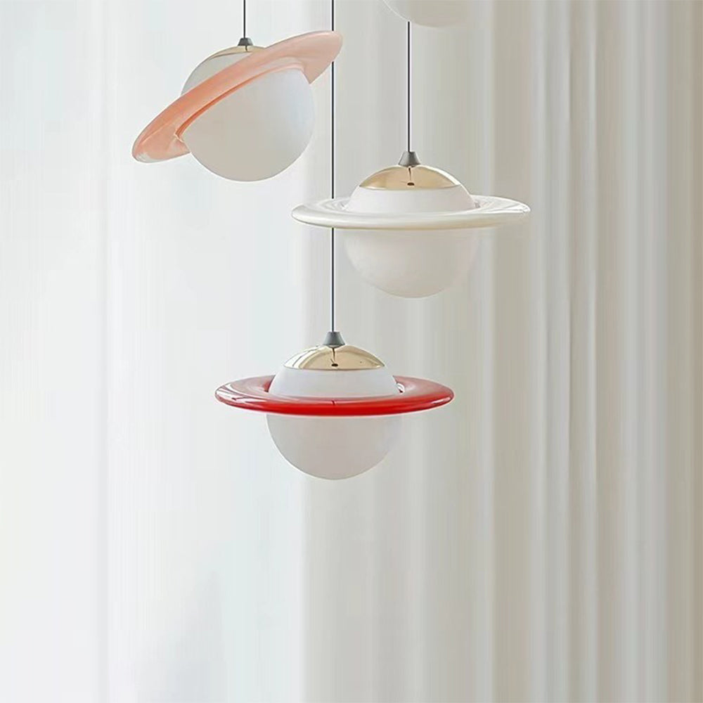 Creative Colorful Planet Glass Pendant Light - Cueteks