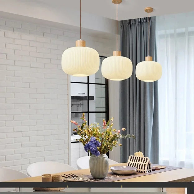 Vintage Milky White Glass Pendant Lights - Cueteks