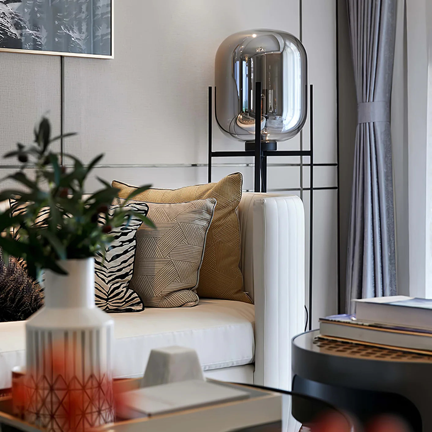 Postmodern Designer Glass Floor Lamp - Cueteks