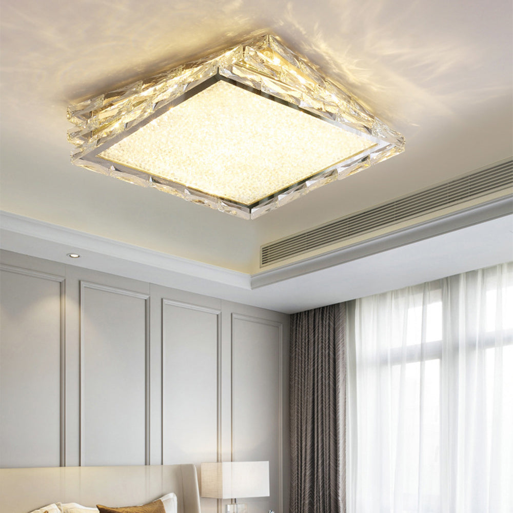 Luxury LED Dimmable Crystal Ceiling Lamp - Cueteks