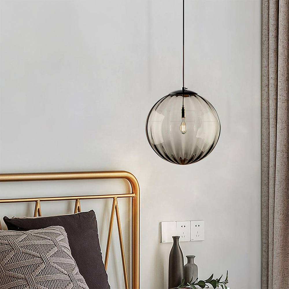 Modern Simple Round Glass Pendant Light - Cueteks