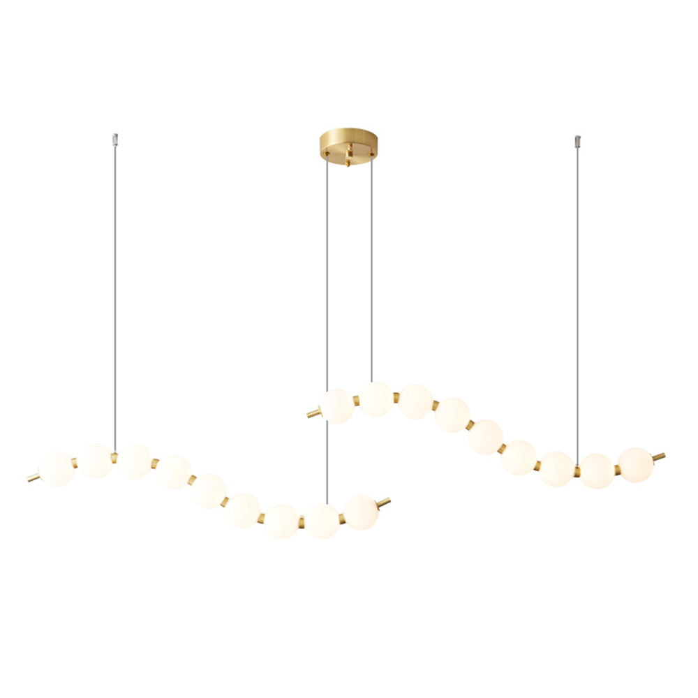 Creative Necklace String White Ball LED Pendant Lights - Cueteks