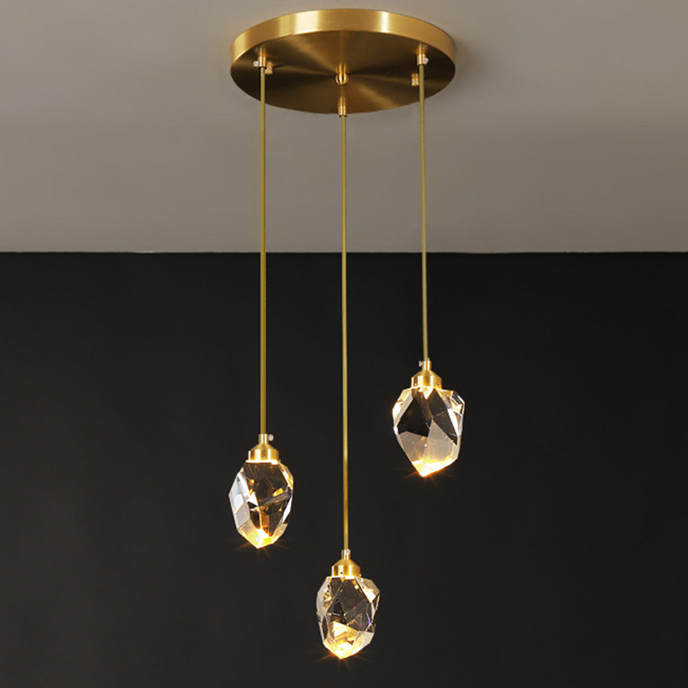 Creative Modern Crystal Gold Raindrop Chandelier - Cueteks