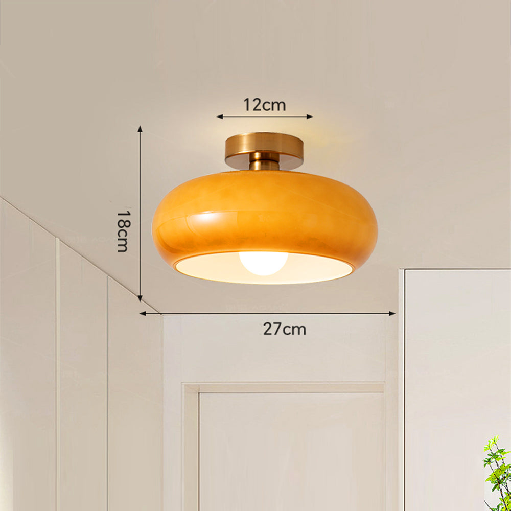 Vintage Round Glass Ceiling Lights - Cueteks