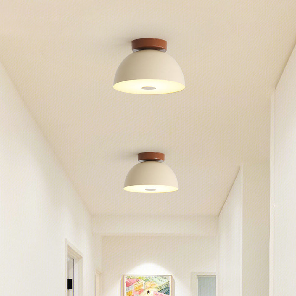 Cream Retro Iron Aisle Ceiling Lamp - Cueteks