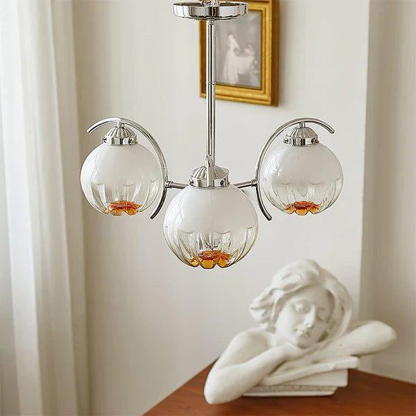 Modern Classic Flower Shape Glass Chandelier - Cueteks