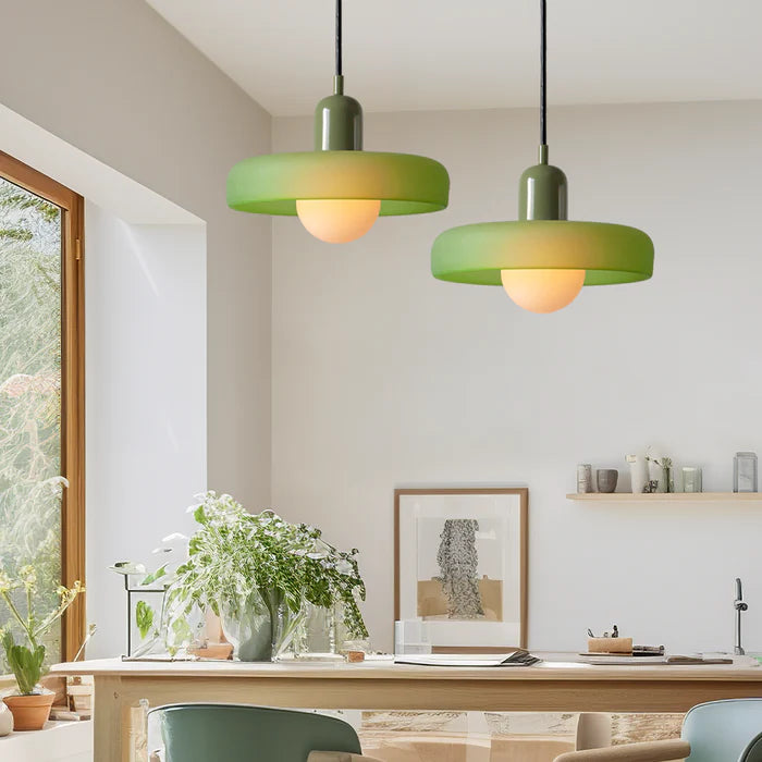 Bauhaus Colorful Glass Pendant Light - Cueteks