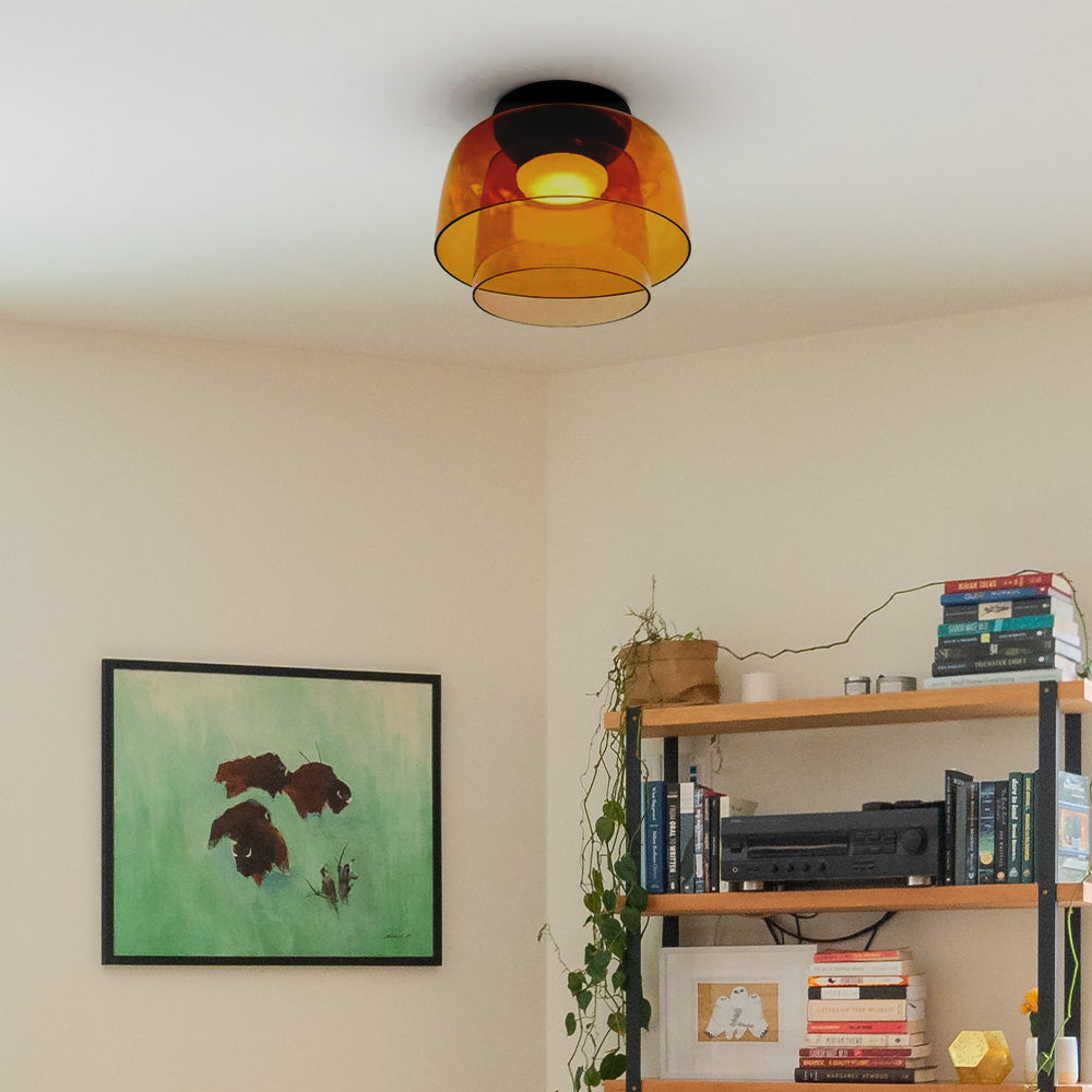 Nordic Designer Creative Personality Medieval Glass Ceiling Lamp - Cueteks