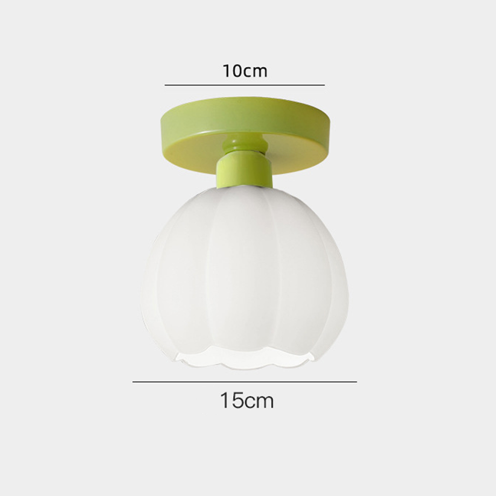 Cream Pumpkin Creative Corridor Aisle Ceiling Light - Cueteks