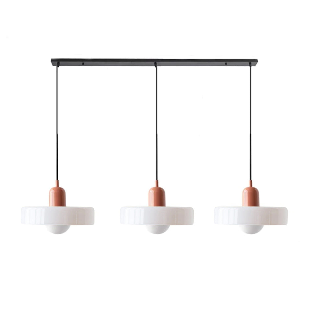 3 Heads Bauhaus Modern Simple Glass Pendant Light - Cueteks