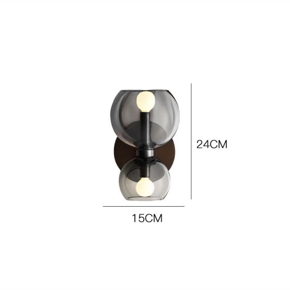 Creative Modern 2 Heads Glass Wall Lamp - Cueteks