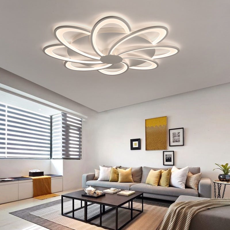 Moderne Blumenförmige Deckenleuchte für Wohnzimmer, Schlafzimmer - Cueteks