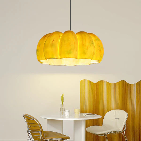 Eco-friendly Resin Pumpkin Pendant Light - Cueteks