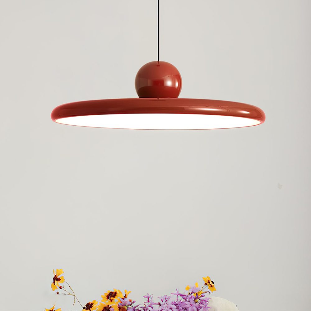Lola red disc shade and spherical upper detail