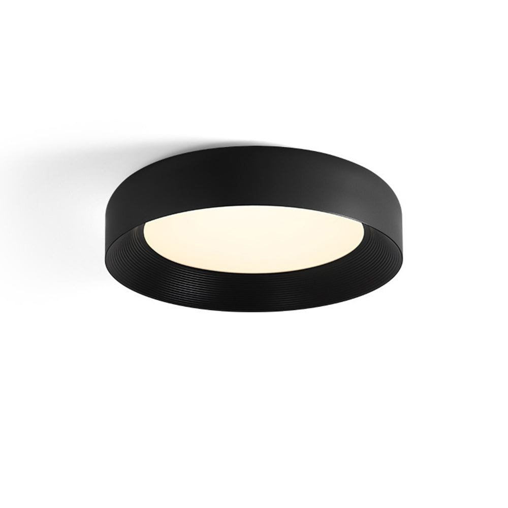 Modern LED Metal Ceiling Lamp Flush Mount Black Ceiling Light - Cueteks