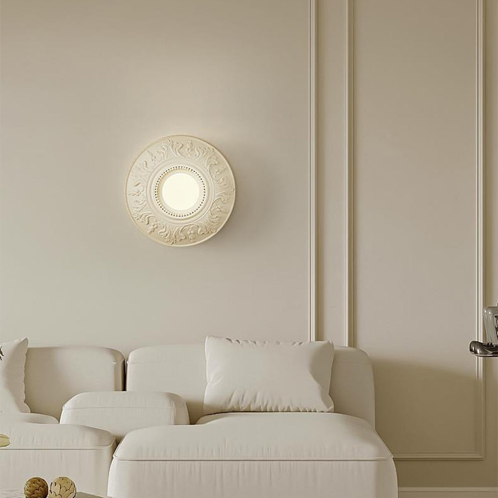 Cream Style Glass Milky Coffee Wall Light Fixtures - Cueteks