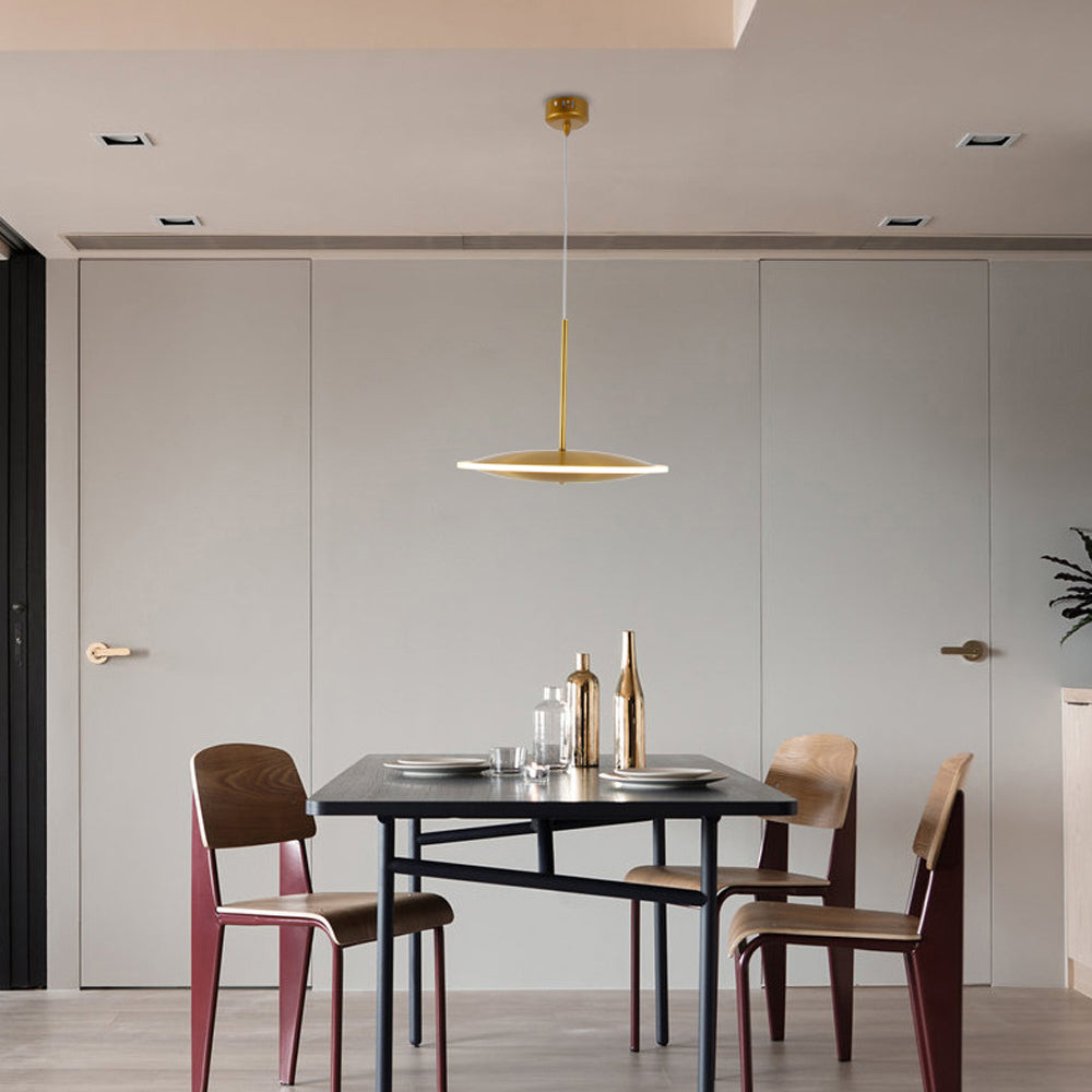 Modern Gold Chandelier Round Restaurant Lamps - Cueteks