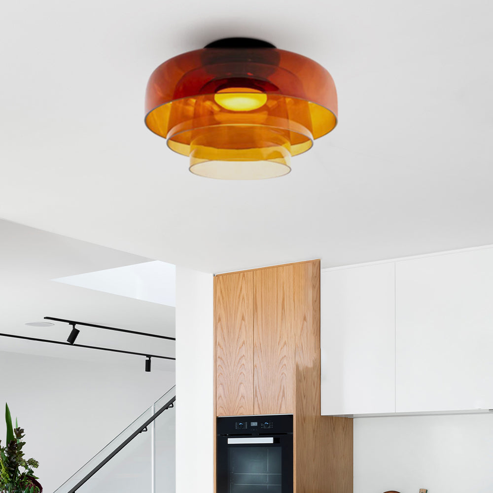 Nordic Designer Creative Personality Medieval Glass Ceiling Lamp - Cueteks