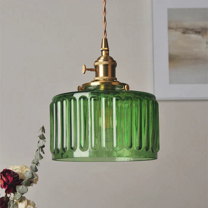 Nordic Retro 1 Light Glass Pendant Light - Cueteks