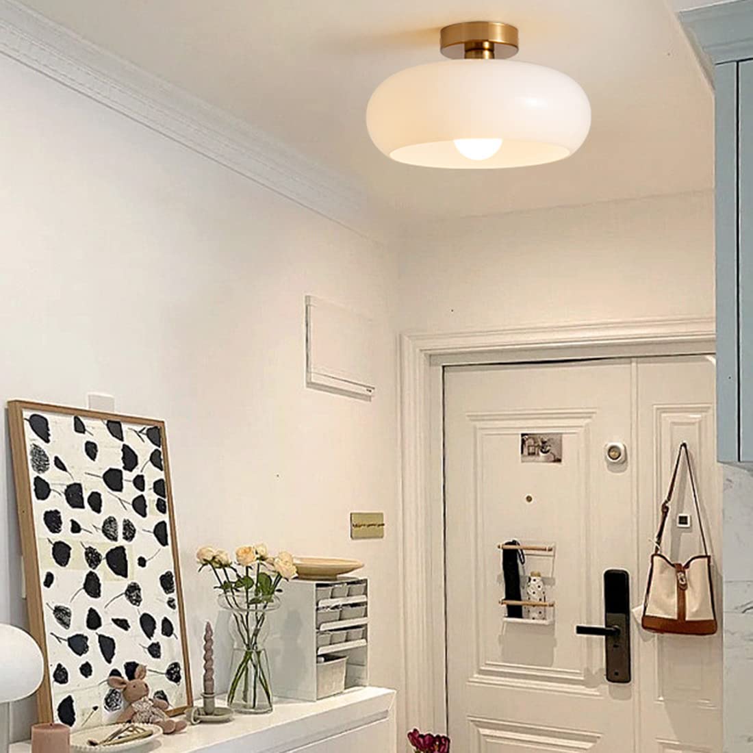 Vintage Round Glass Ceiling Lights - Cueteks