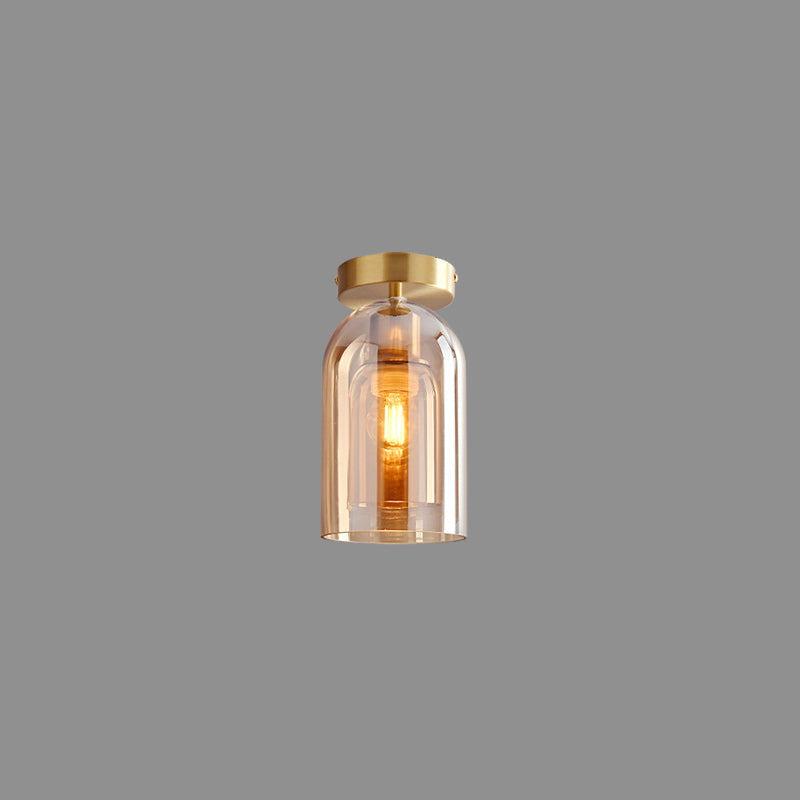Sanna Deckenleuchte/Pendelleuchte 4 Stile Reines Kupfer&Glas - Cueteks