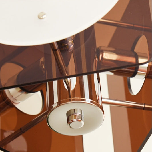 Middle Century Danish Deco Glass Hanging Lights - Cueteks