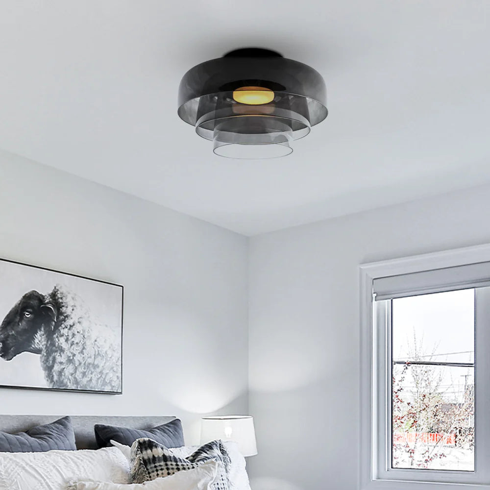 Morandi Modern Simple Creative Glass Flush Mount Ceiling Light - Cueteks