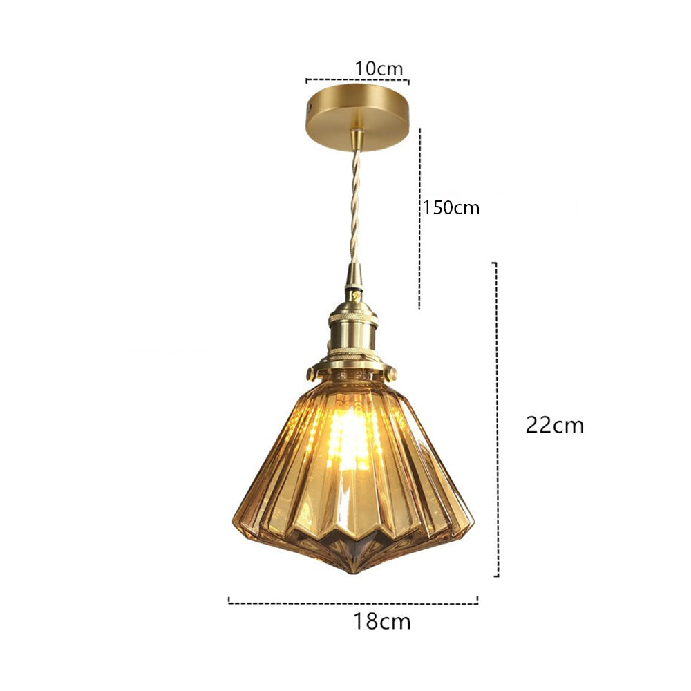 Modern Diamond Glass Pendant Lights - Cueteks