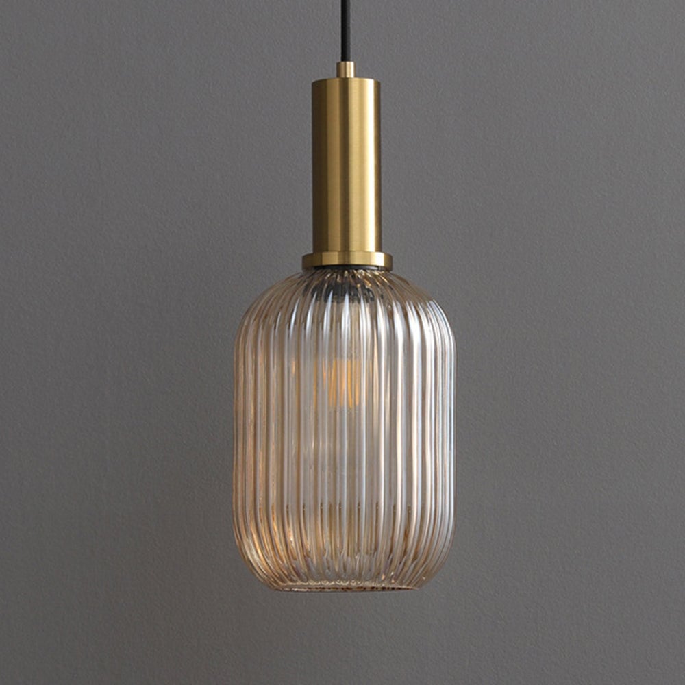 Vintage Stained Glass Lantern Shape Pendant Light - Cueteks