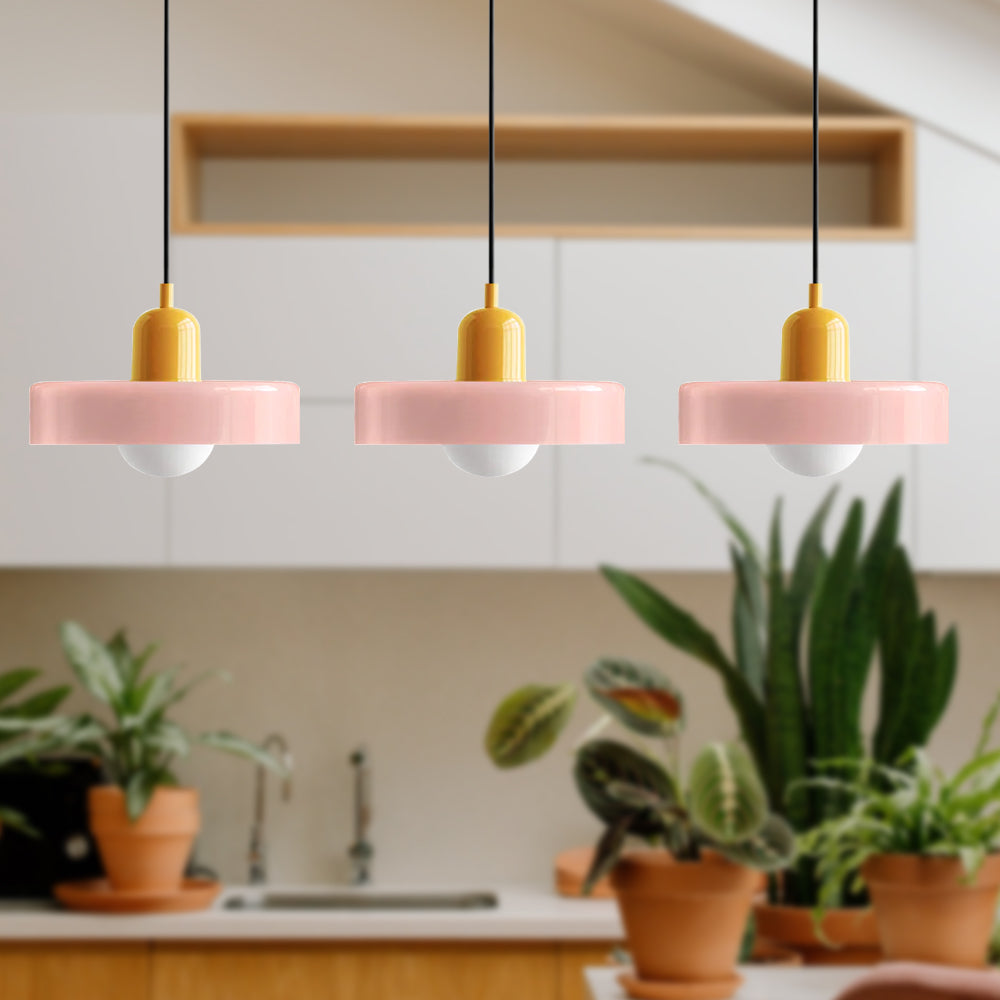 3 Heads Bauhaus Modern Simple Glass Pendant Light - Cueteks
