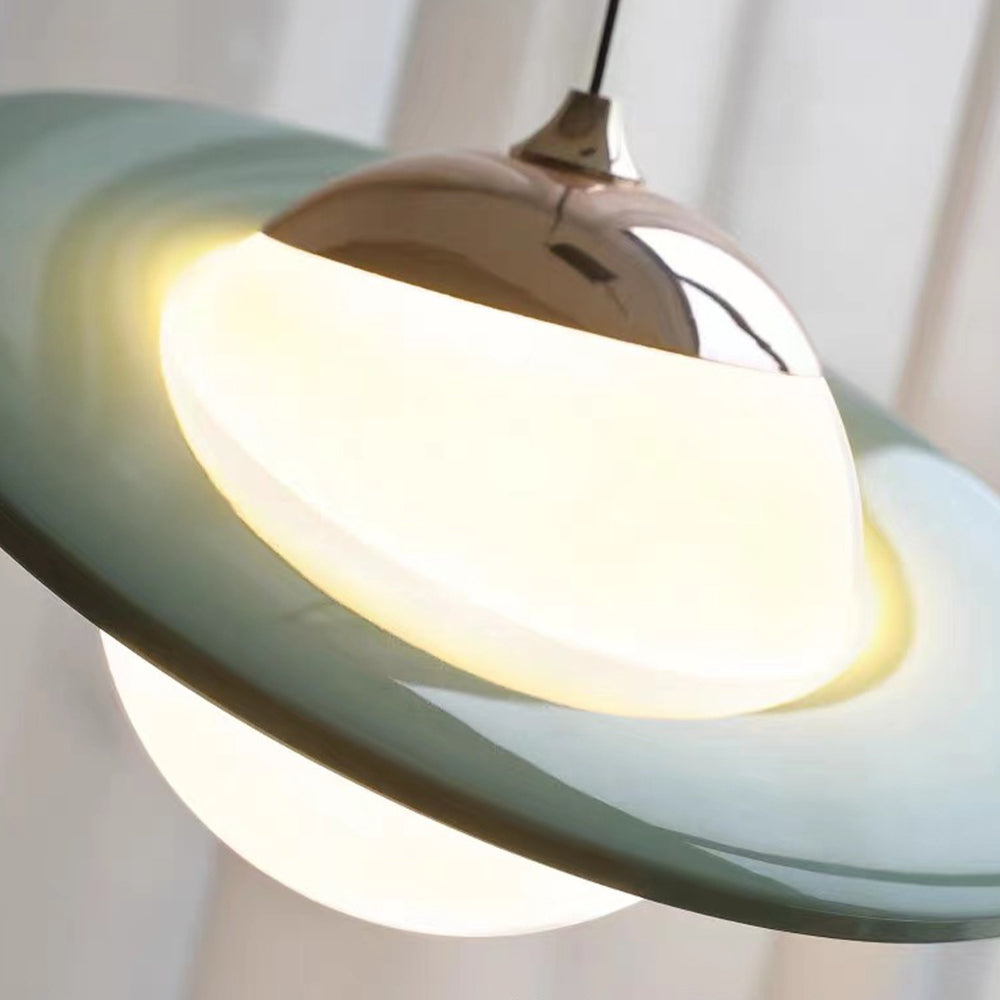 Creative Colorful Planet Glass Pendant Light - Cueteks