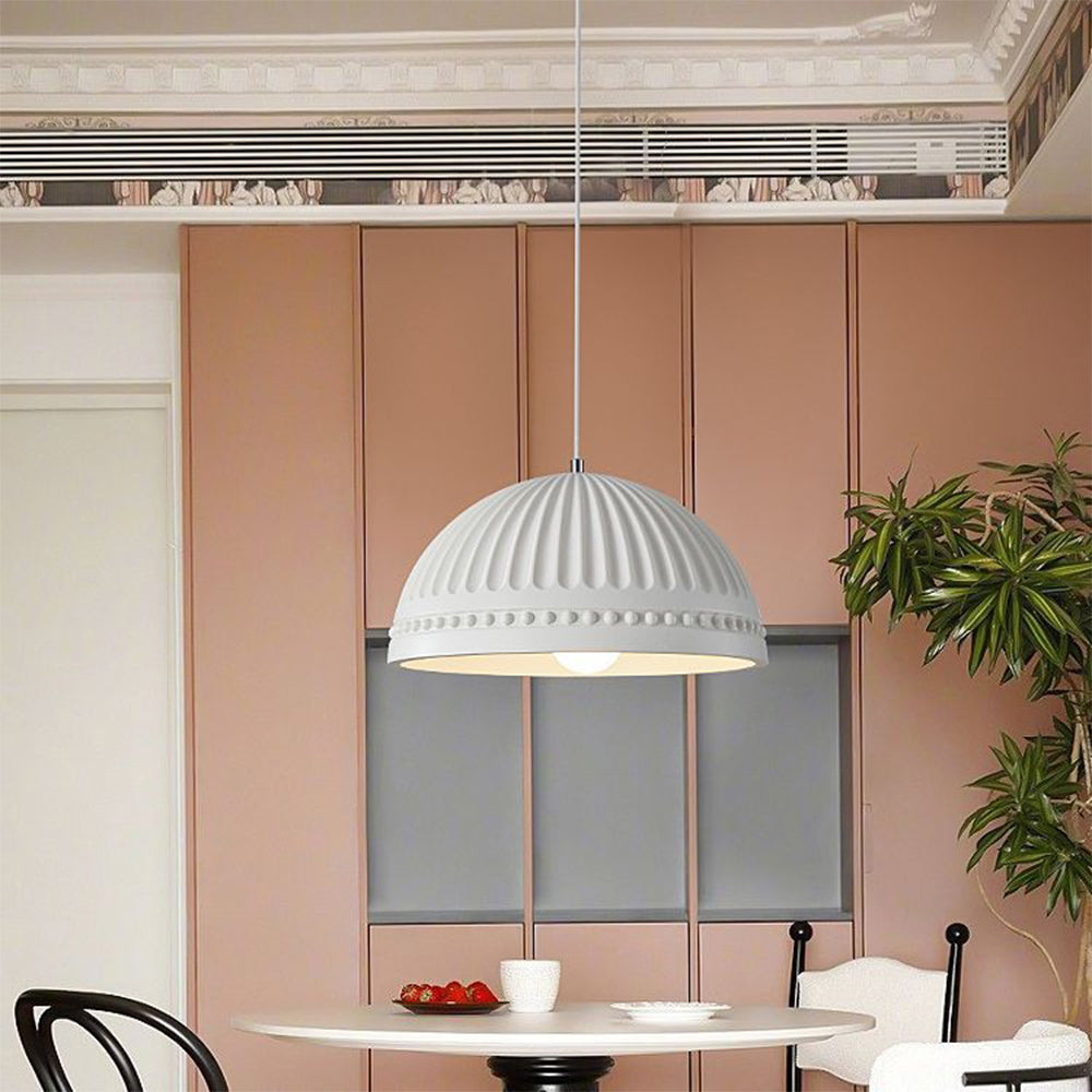Cream Style Resin Creative Pendant Light - Cueteks