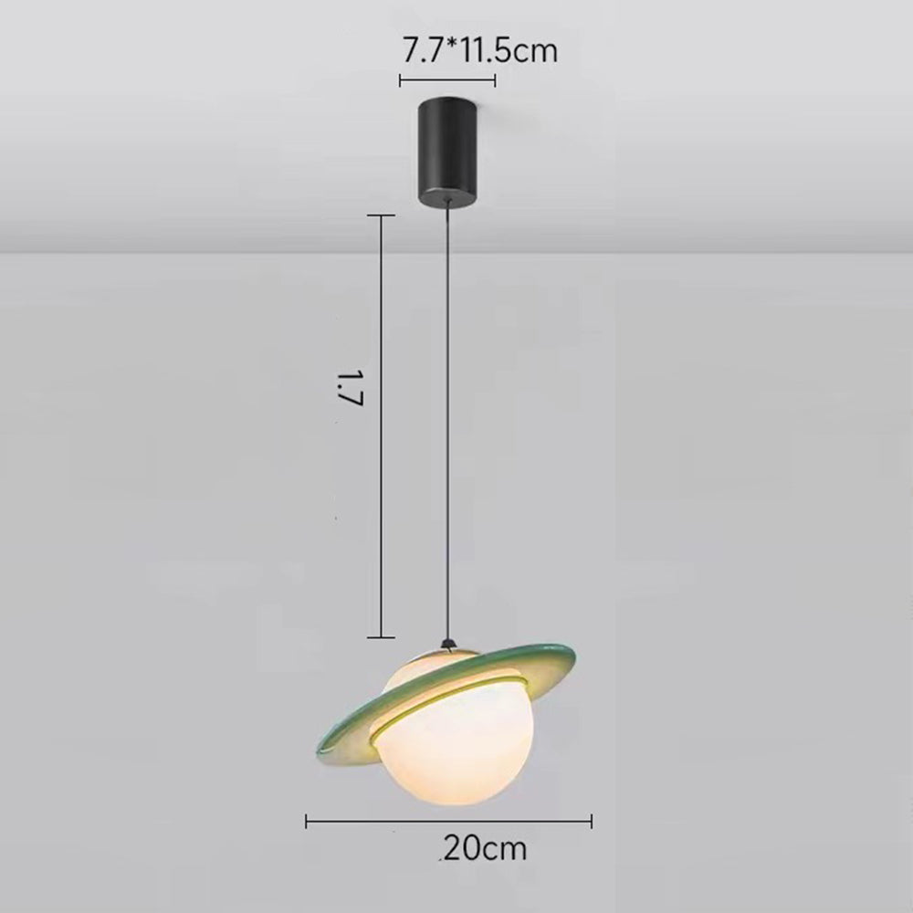 Creative Colorful Planet Glass Pendant Light - Cueteks