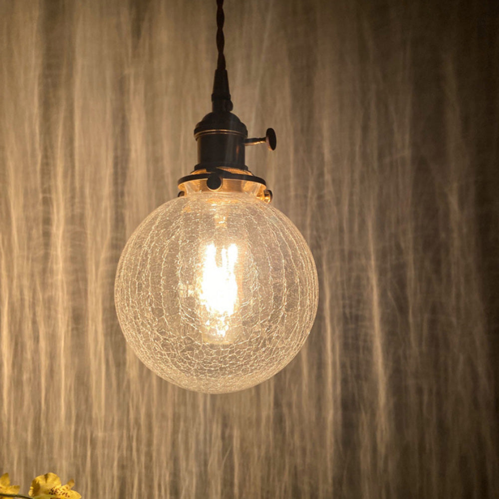Glass Living Room Small Globe Pendant Light - Cueteks