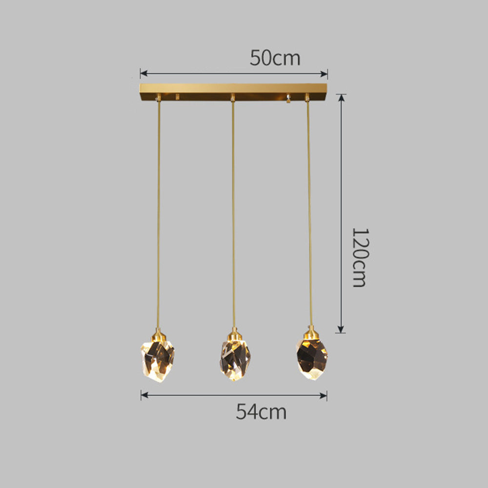 Creative Modern Crystal Gold Raindrop Chandelier - Cueteks