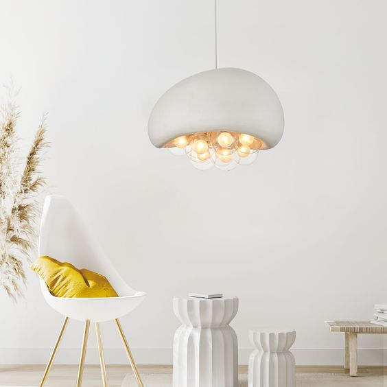 Micro-Cement Nordic Cream Style Pendant Light - Cueteks