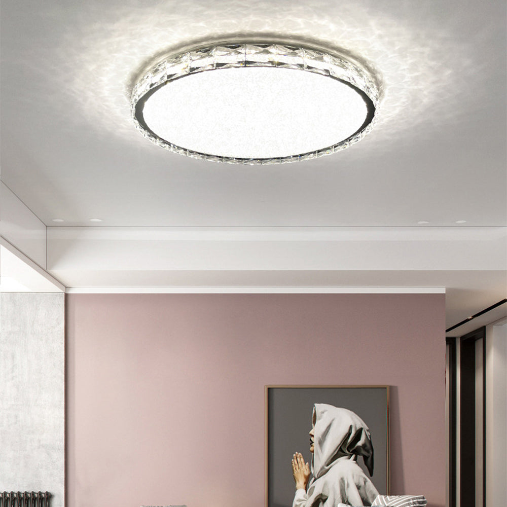 Luxury LED Dimmable Crystal Ceiling Lamp - Cueteks