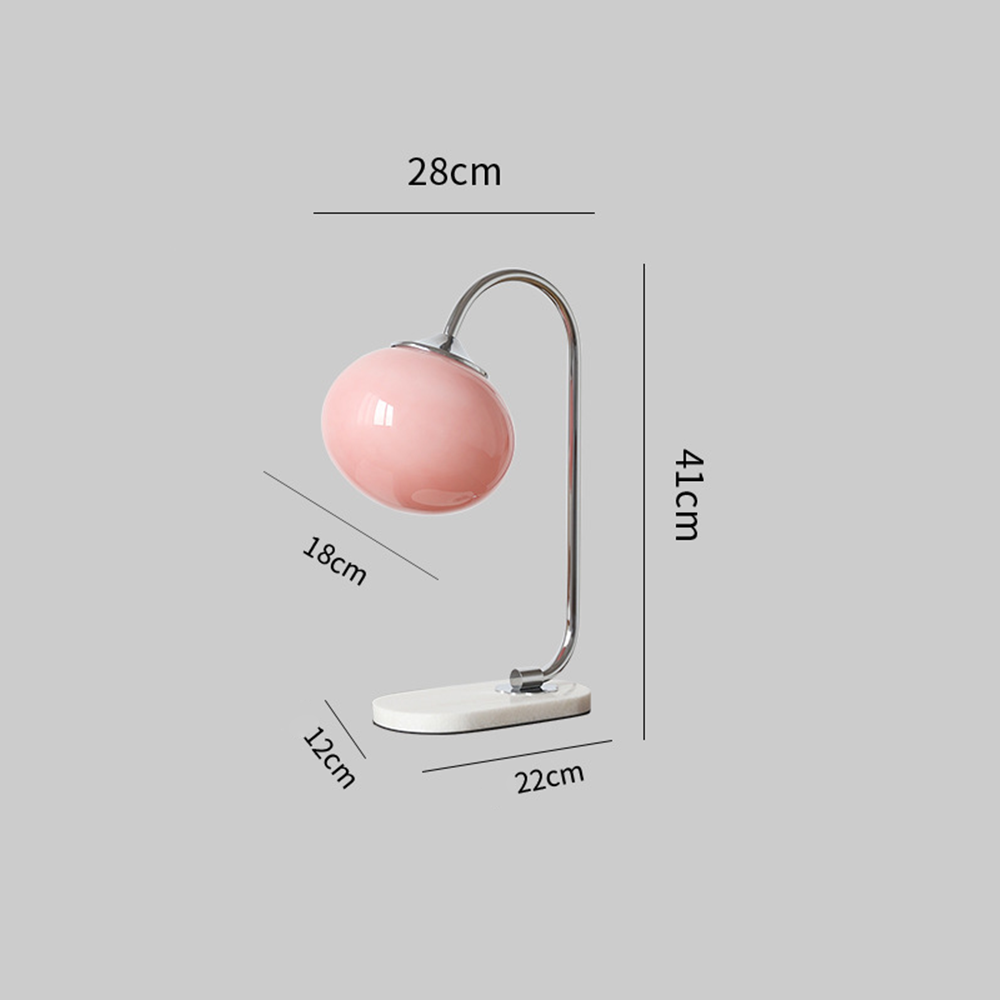 Marshmallow Metal Glass Table Lamp - Cueteks